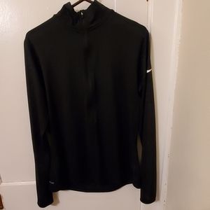 Nike Dri-fit 1/2 or 3/4 zip black women's xl